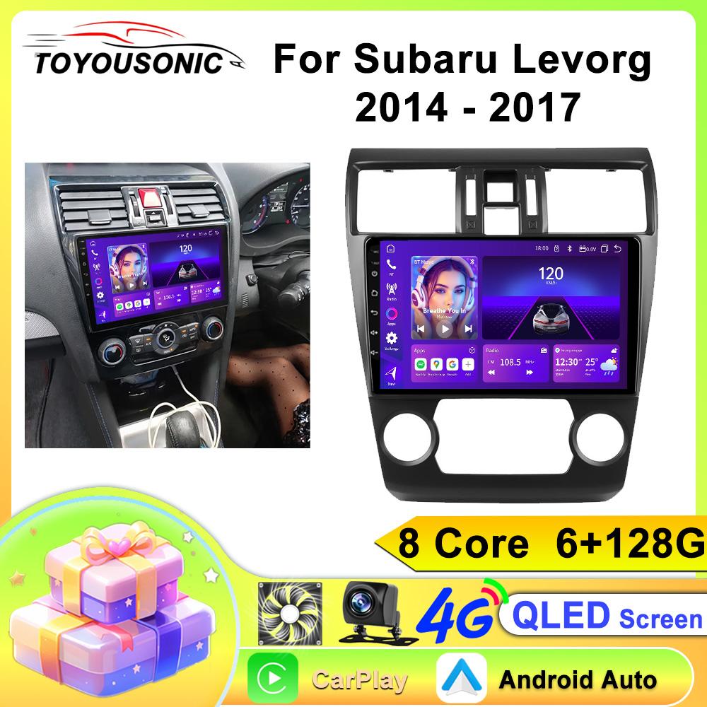 TOYOUSONIC 2 Din Android13 For Subaru Levorg 2014 - 2017 Car Radio Multimedia Player GPS Navigation Autoradio Carplay Head Unit