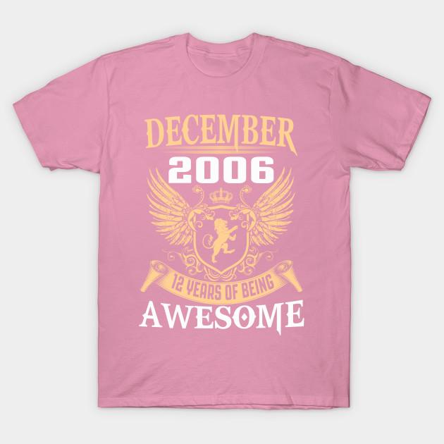 T-Shirt Damen Dezember 2006 12 Jahre Awesome Harajuku Print Kawaii T-Shirt Sommer Kurzarm Damen T-Shirt Oberteil