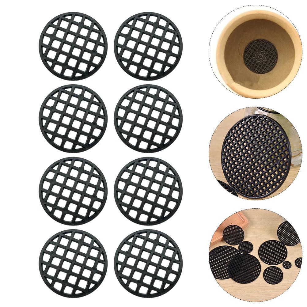 1Set Pot Mesh Pads Plastic Flowerpot Hole Grid Mats Improve Root Airflow Prevent Soil Loss Reusable Eco Friendly