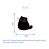 110Pcs Pitch-Black Kitten Cute Cat Stickers Creative Cartoon Journal Diy Phone Case Decals