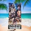 Anime B-Black Hot C-Clover Microfiber Printed Beach Towel Mountain Climbing Yoga Beach Swimming Running Absorbent Soft Towel