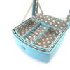 Les Trésors De Lily [N5758] - 'So British' Turquoise Gray Jewelry Box (small Polka Dots) - 16. 3x12. 7x7. 5cm
