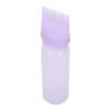 Flacone Applicatore Pettine Radici Semi Trasparente per Olio Applicatore per Tinta Capelli 160ml per Casa Salone