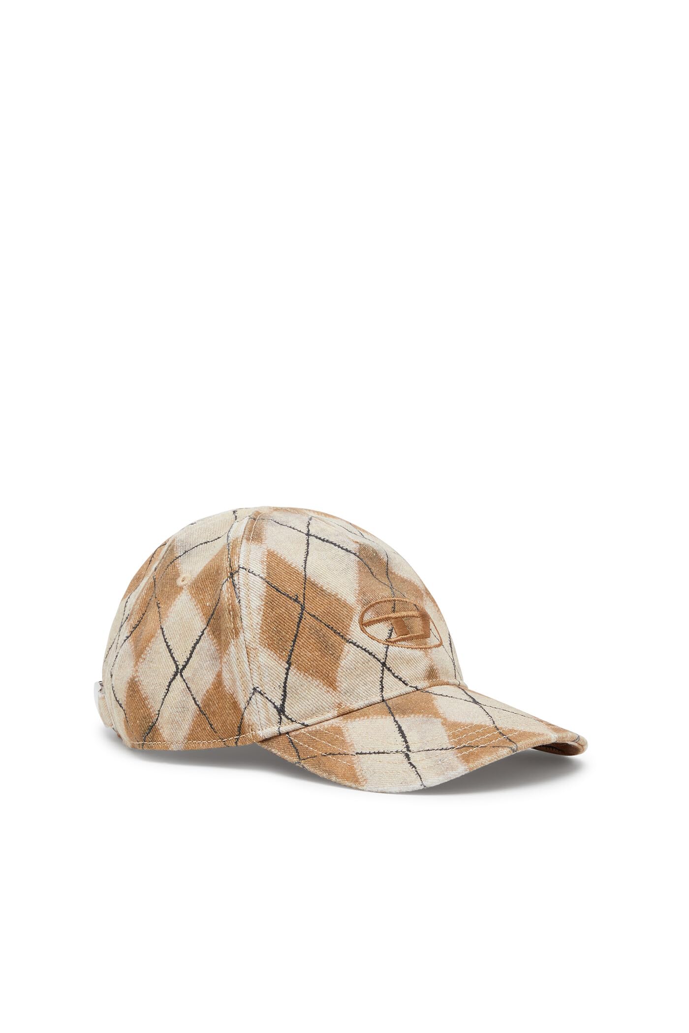 Baseball Cap A241850PFAA 02 White x Brown 1AD [Diesel] Men s C-ROUMB
