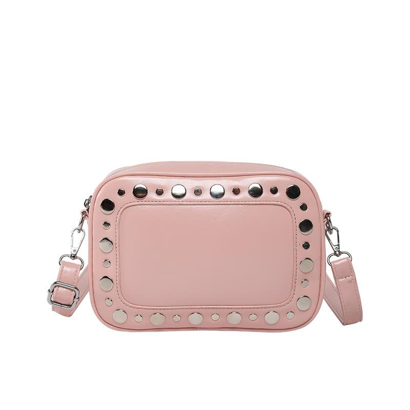 2025 new hot-selling personalized polka dot rivet camera bag niche design simple trend high-end textured messenger bag