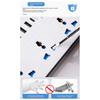 Aug. Universal Power Strip EU Plug 1.8M Extension Cord With USB-C & USB Ports Multi-Outlet Electrical Socket Black