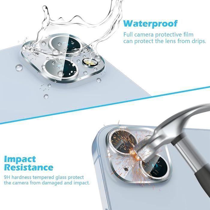 Protection Objectif - BOOLING - pour iPhone 15 - Verre Trempé - Résistant aux rayures - Lot de 2