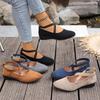 Spring New Style Pointed-toe Women's Shoes, Large Size Low-cut Wedge Flat Shoes for Women