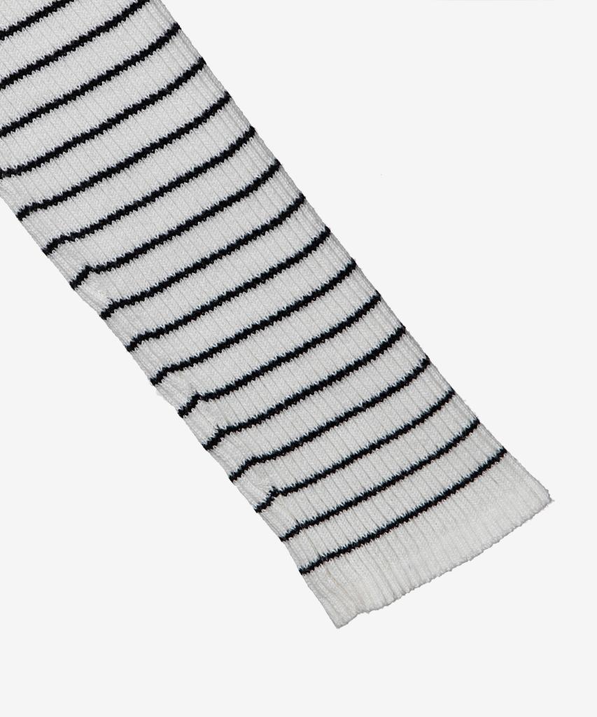 MIND BRIDGE WOMEN [W] Henley Neck Striped Knit