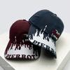 And Women Design Style Letter Prints Embroidery Ripple Baseball Caps Sun Protection Personalized All-Match Street Style Peaked Hats Fashion Niche