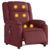 VidaXL Electric Reclining Massage Chair Bordeaux Red 3205147