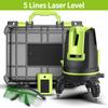 2/3/5 Line New Green Light Laser Level 360° Horizontal and Vertical Cross Lines Self-leveling Measurement Tool