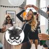 Contemporary Feather Embellished Plastic Eye Cover Lightweight Costume Ball Mask For Festive Event for Women Girls