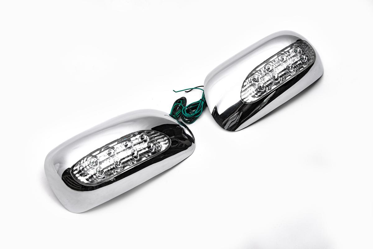 

Накладки на дзеркала під LED (2002-2005, 2 шт, пласт) для Toyota Corolla
