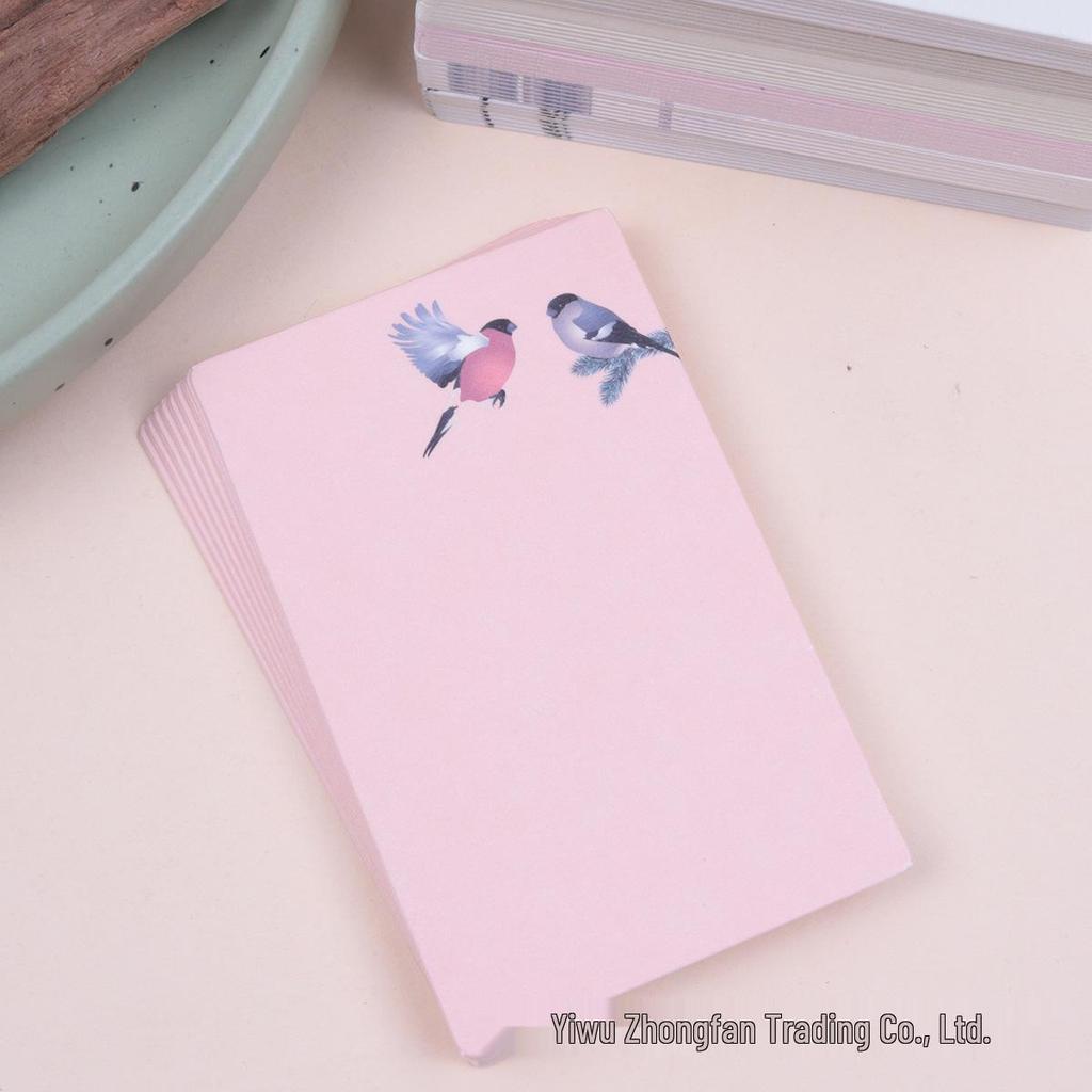 Marcadores de Livro em Branco DIY Estilo Chinês e Cartões com Grafite Pintados à Mão com Notas Adesivas (20 folhas)
