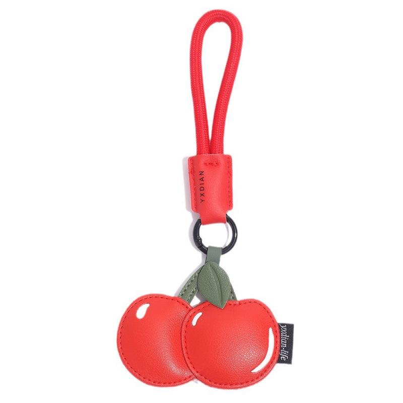 Creative Cartoon Fruit Keychain: Cute Leather Backpack and Car Pendant Accessory