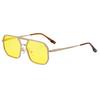 JYL TS Men's Premium Square - Metal-Temple Double-Bridge UV Shades KSL-98333