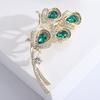 High End Diamond Inlaid Brooch, Women's High-end Feel, Chest Flower, Multifunctional Clothing Accessories