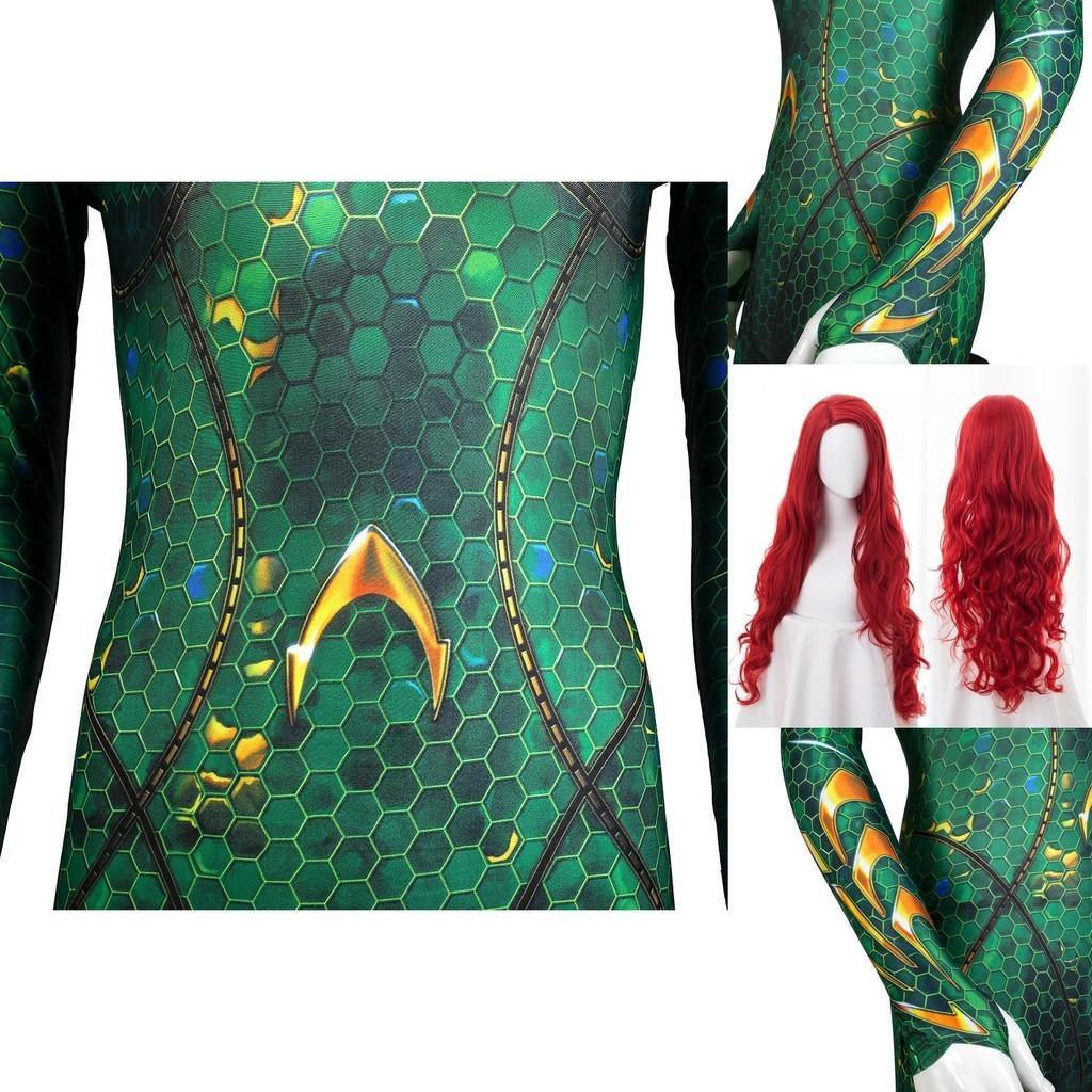 Mera Movie Aquaman Queen Cosplay Alliance Sea After Mae La Mera Jumpsuit Hero