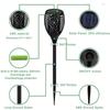 12/33/72/96LED Solar LED Flame Torch Light Outdoor Waterproof Night Auto on/Off Pathway Lamp Garden Landscape Lawn Decor Lantern