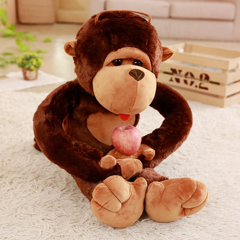 80/110cm Giant Dimension Cartoon Large Mouth Monkey Plush Toy the Gorilla Plush Doll Stuffed Pillow Playmates Toy