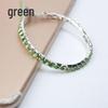 Trendy Multi-Color Diamond Single Row Elastic Bracelet for Women