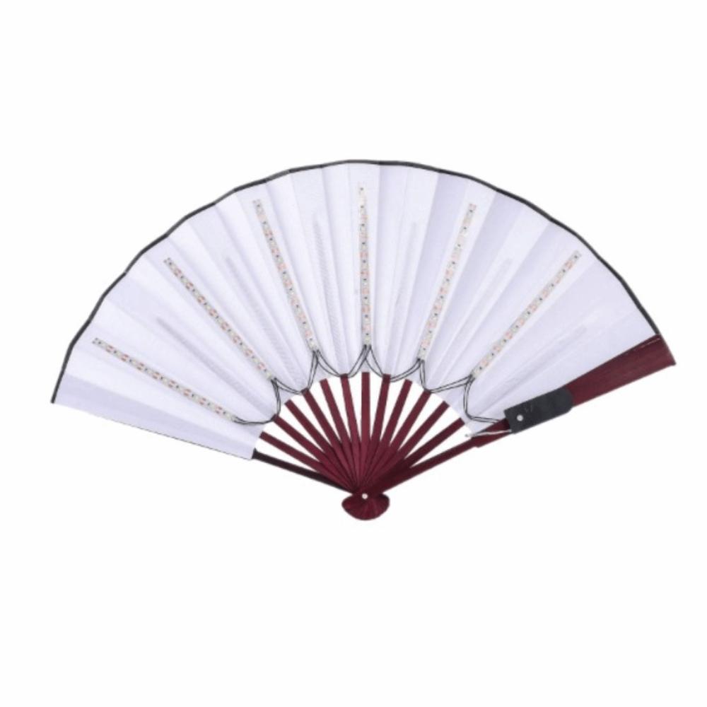 Silk LED Fan Luminous Discoloration Fan Fun Handheld Fans  Party Dancing