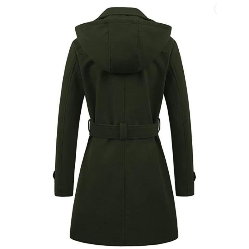 Women's Autumn and Winter Mid-length Warm and Comfortable Hooded Coat