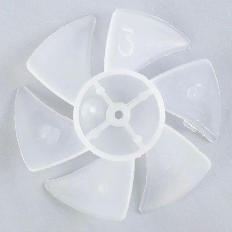 1 pz. Mini ventola in plastica di piccola potenza con 6 lame per motore asciugacapelli
