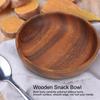 Wooden Snack Dish Fruit Food Salad Soup Bowl For Home Coffee Shop