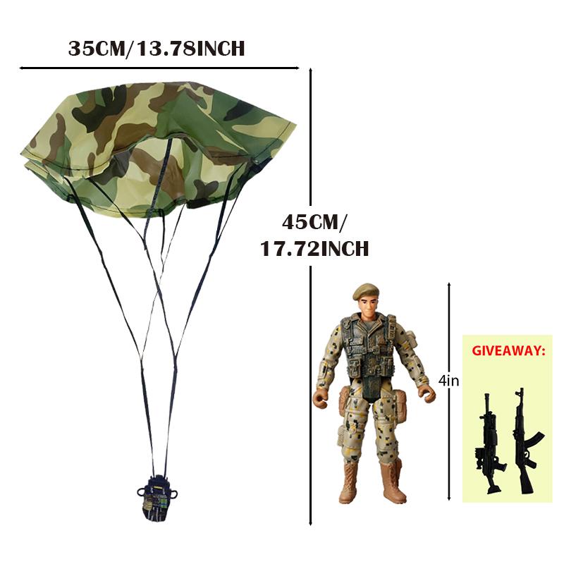 Parachute Toy Army Police Military Snow Navy Soldier Action Figure Toy Hand Throwing Kids Game for Boy Children Christmas Gift
