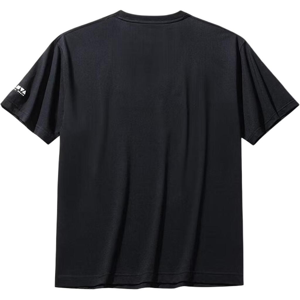 Anta Comfortable Breathable Basic Round Neck Short Sleeve T-Shirt Unisex Tops Black 172528115-2