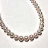 Used Comes with certificate of authenticity [High shine] Jewelry Maki Akoya pearl pearl necklace Silver 7.5-8mm pearl necklace