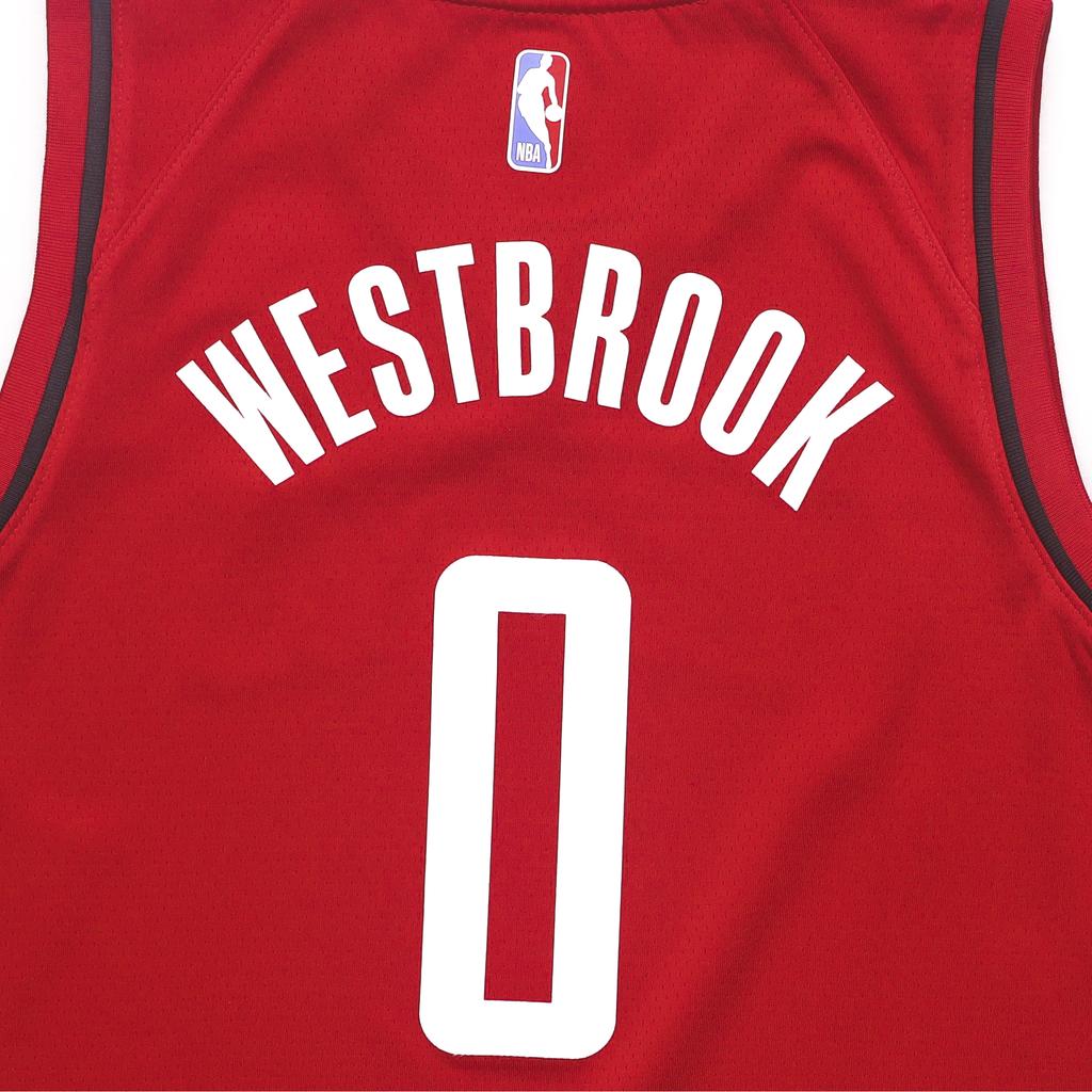 Nike X NBA Russell Westbrook Houston Rockets Sleeveless Breathable Basketball Jersey Unisex jersey Red 9Z2B7BZ2W-ROCKETS