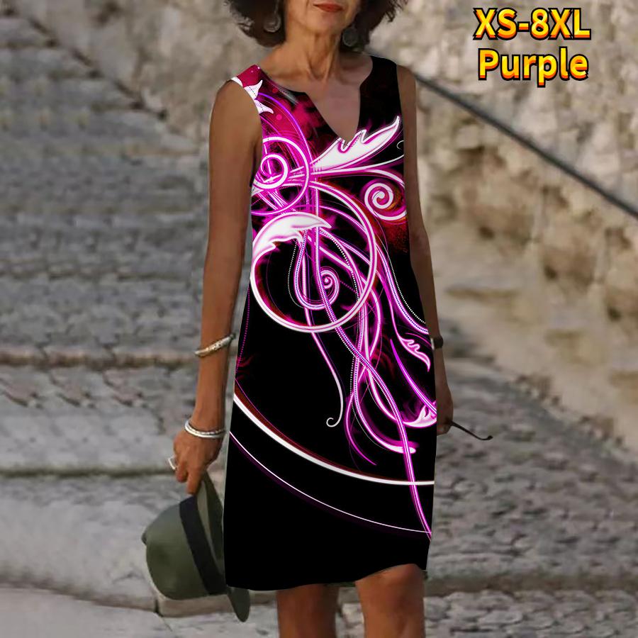 Женское летнее платье с v-образным вырезом и синими очертаниями — фото 7