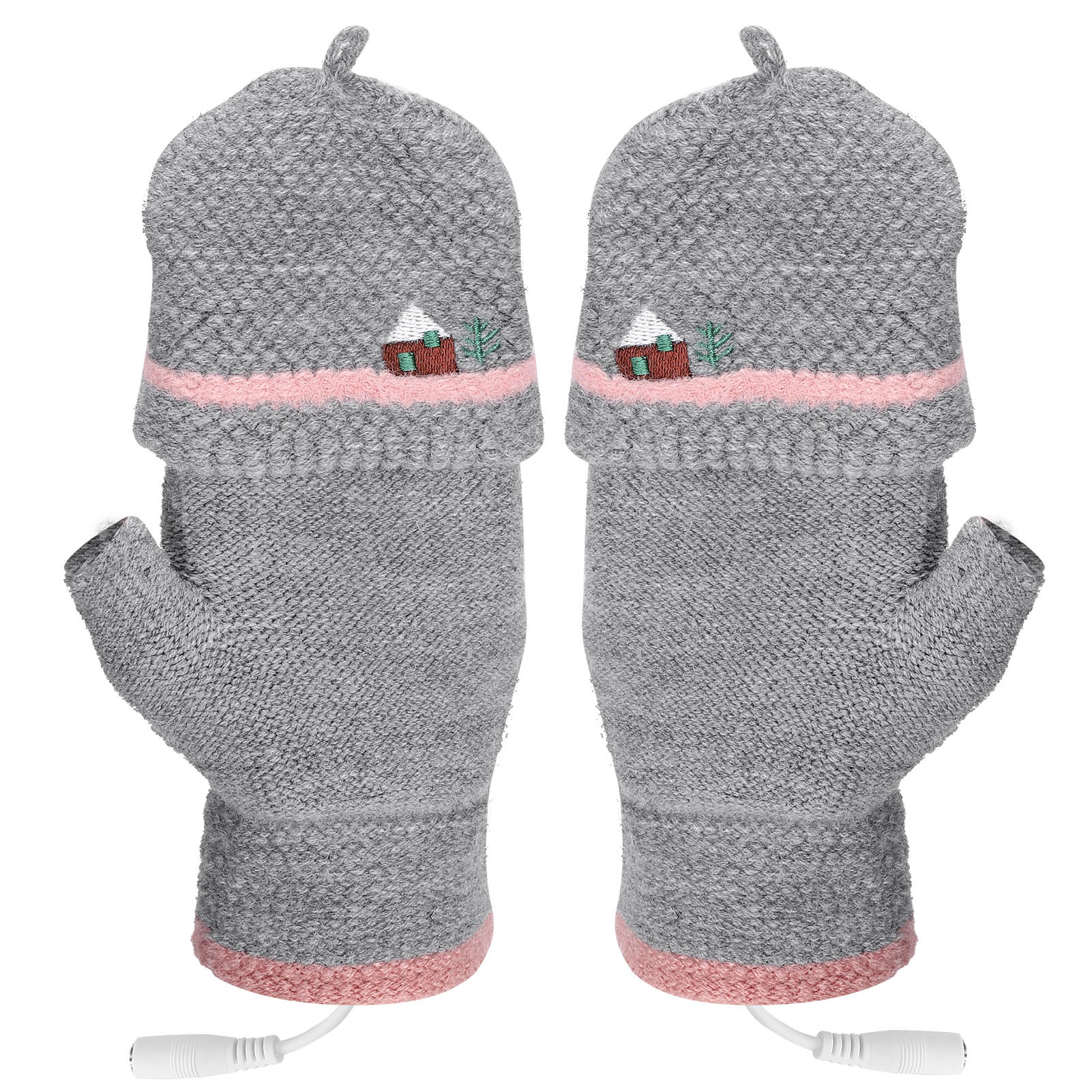 

USB Heated Gloves Mitten Double Sided Warm Heating Laptop Gloves Heated Hands Warmer