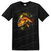 Fish Graphic Art T Shirt Colorful Bass Aquatic Design Fishing Lover Tee