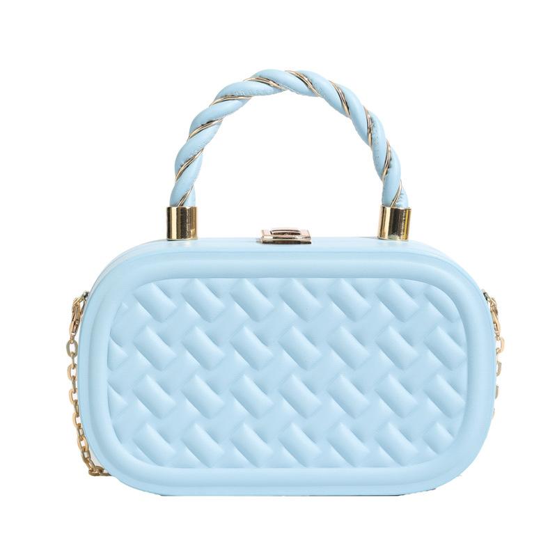 Korean Version of the New Wavy Box Bag, Cosmetic Bag, Styling Small Bag, Women's Bag, Crossbody Shoulder Bag, Handbag.