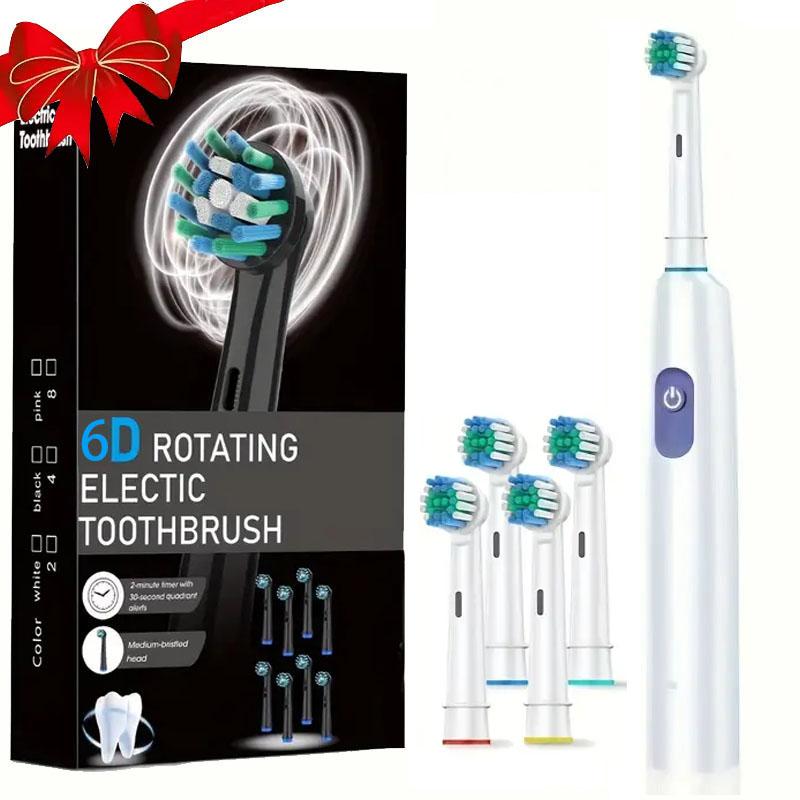 

Rotating Electric Toothbrush for Adult Teeth whitening Teeth Brushes 3D round head soft brush Rechargeable Electric Toothbrush