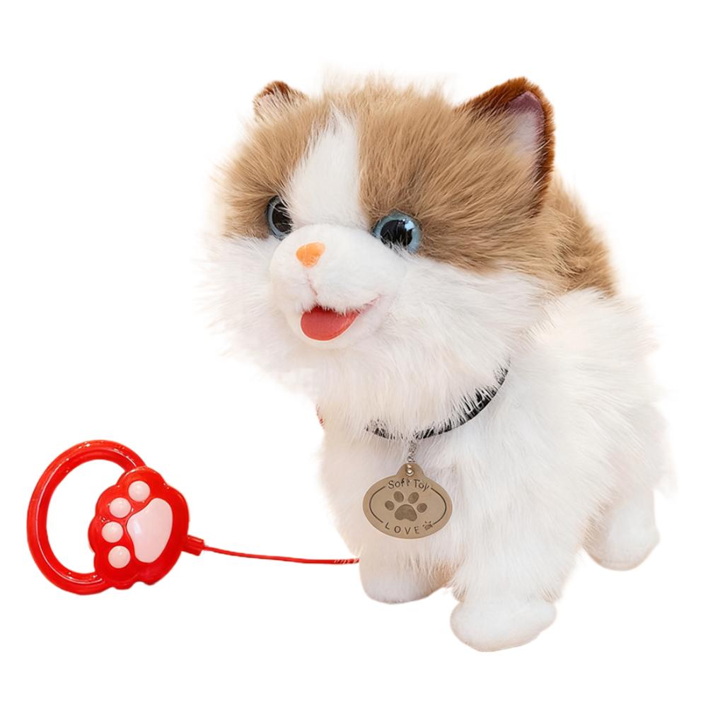 Robot Dog Interactive Sound Control Cat Lick Tongue Electronic Plush Puppy Toys Talk Bark Sing Song Music Electric Singing Dog