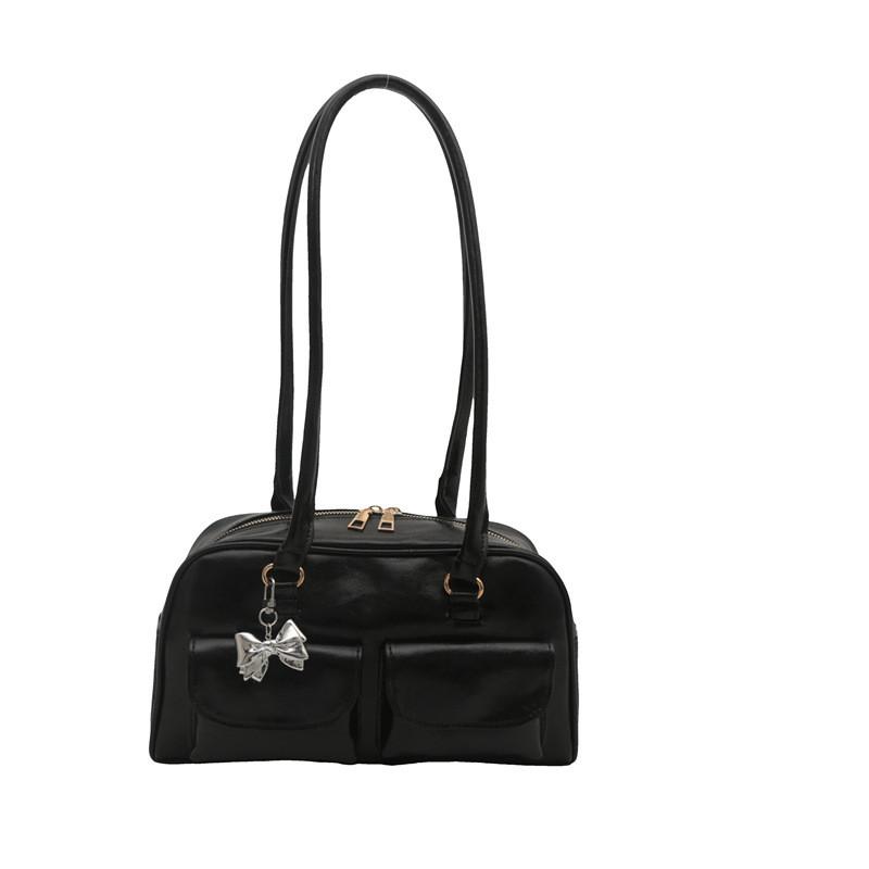 Trendy Womens Box Shaped Handbag With Polyester Interior For Casual Outings