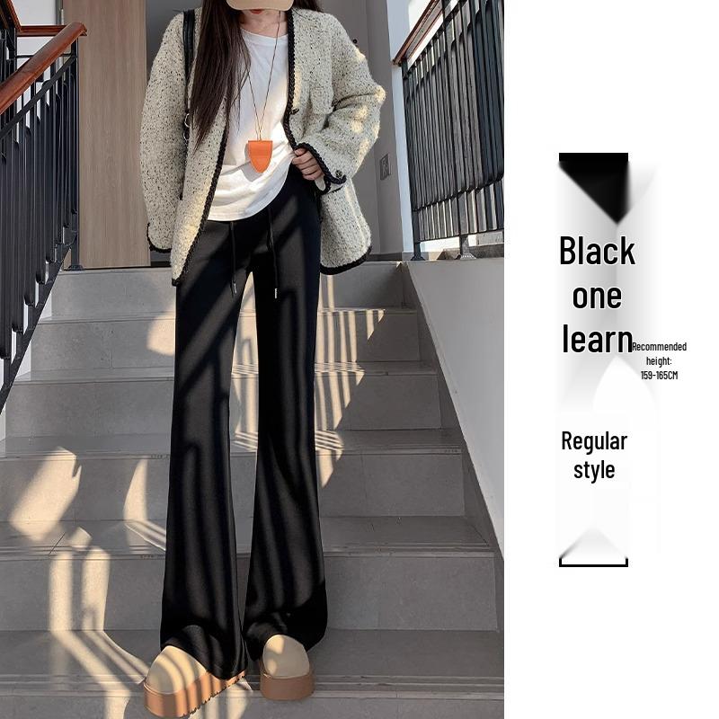 

145 Укороченные расклешенные спортивные штаны для йоги с высокой талией - Женские серые утягивающие подковы для весны и осени M (96-105 lbs)