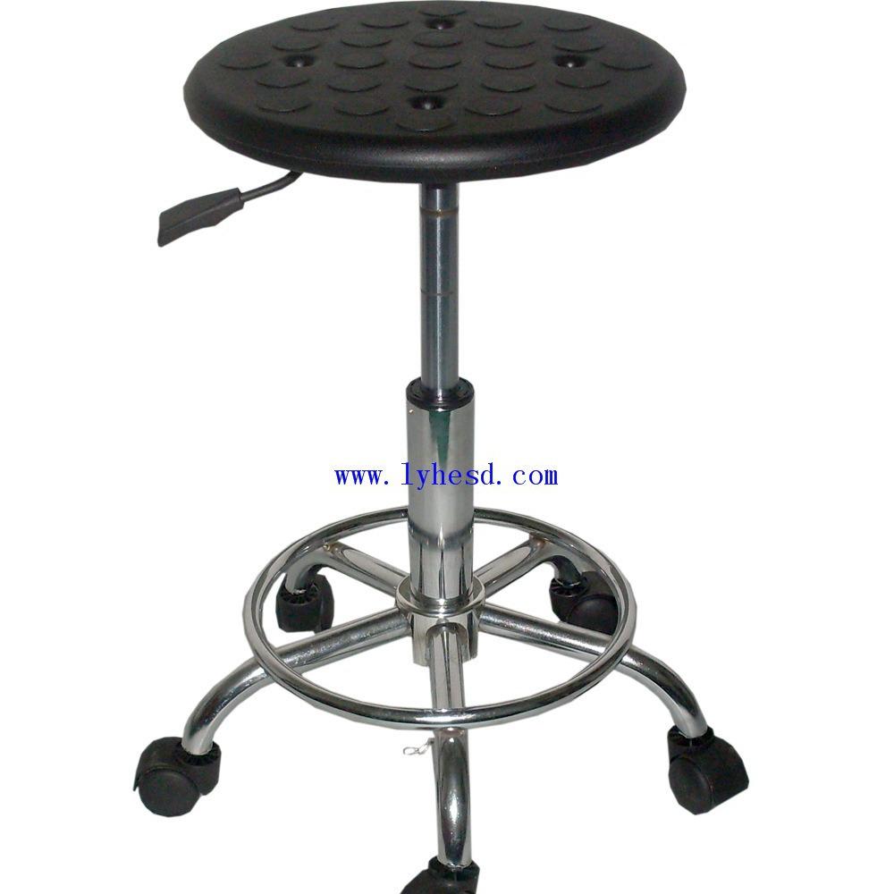 SGS-Certified Anti-Static Adjustable Round PU Stool for Workbenches