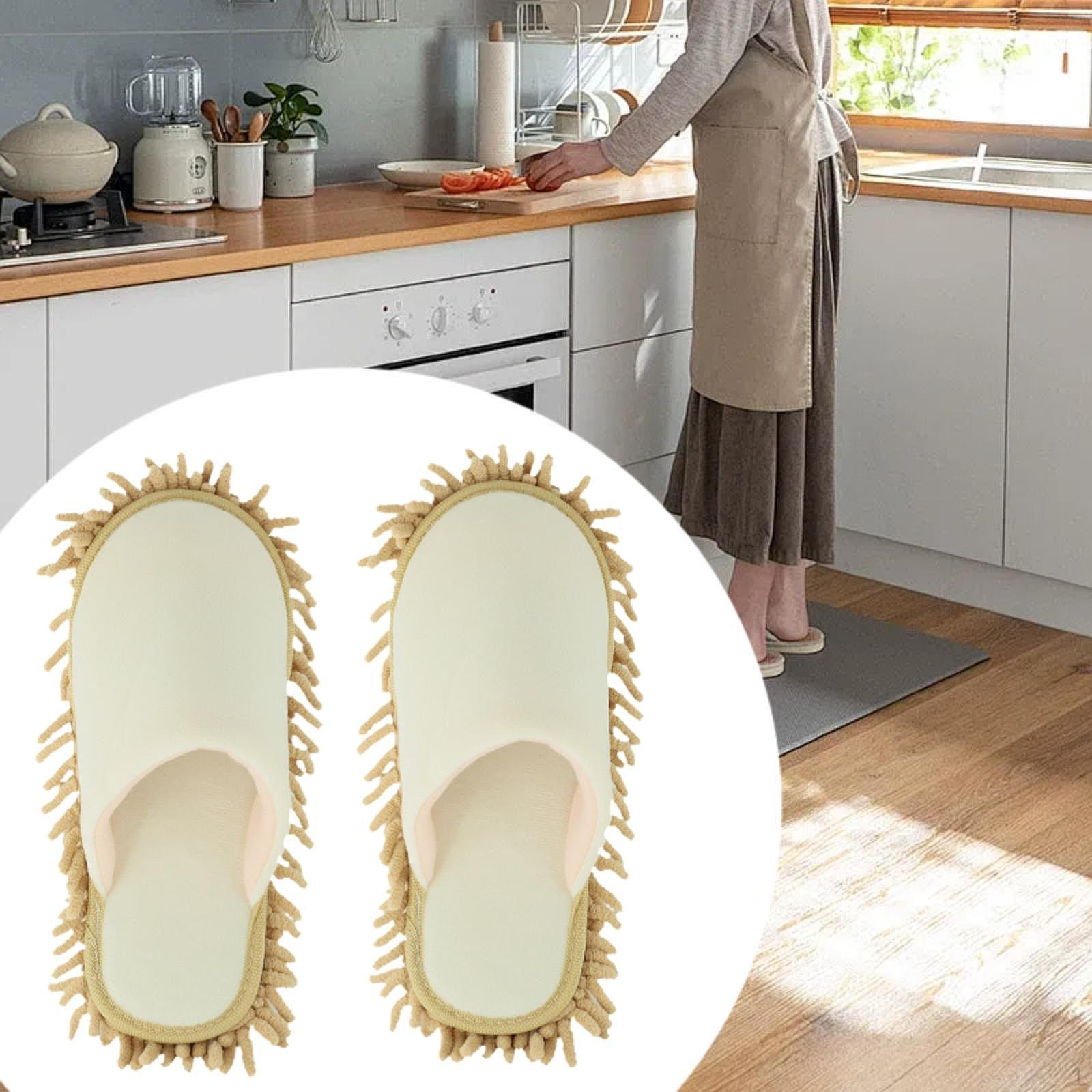 

Съемные шлепанцы для мытья пола, противоскользящие, многофункциональные, для уборки пола дома бежевый