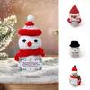 1PC with Card Support Emotional Wool Knitting Doll Xmas Gift Santa Claus Ornaments Handmade Positive Energy Cute Handwoven