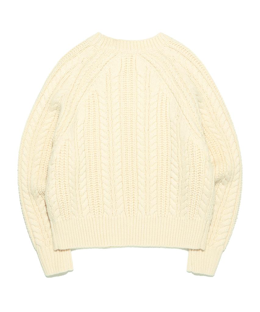 LEE Women'S Bold Cable Knit Cream