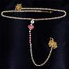 European And American New Card Diamond Sexy Heart Rhinestone Underwear Body Chain, Women'S Accessories Body Chain
