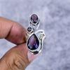 Amethyst Gemstone Handmade 925 Sterling Silver Jewelry Ring Size 7 M-2681