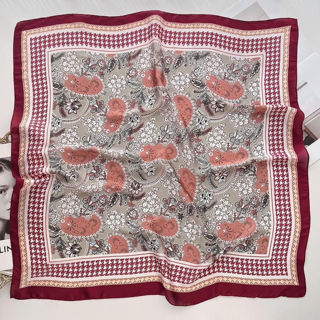 Spring and Summer Graffiti Flowers 71 * 71 Square Scarf Travel Sunscreen Headscarf Practical High-end Scarf for Mother