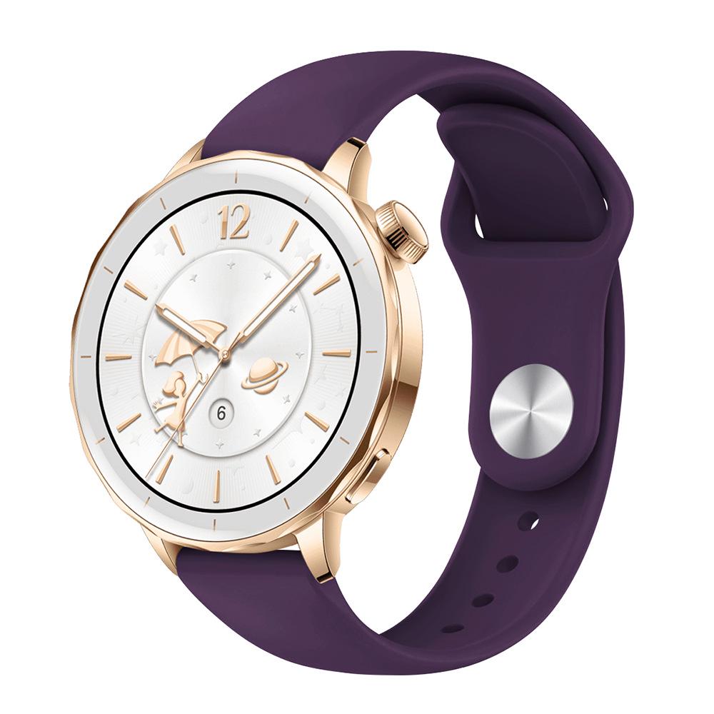 Monochrome Silicone Watch Strap for Huawei GT4/GT5 & OPPO Watch X2 Mini with Buckle